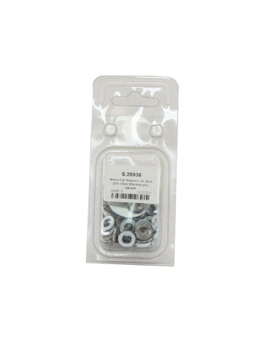 Arandela, D.I.: 6mm (Din 125A) 90 pzas. Blister