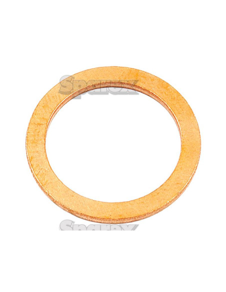 Arandelas Cobre, D.I.: 3/8'' x D.E.: 25/32'' x Grosor: 1/16''