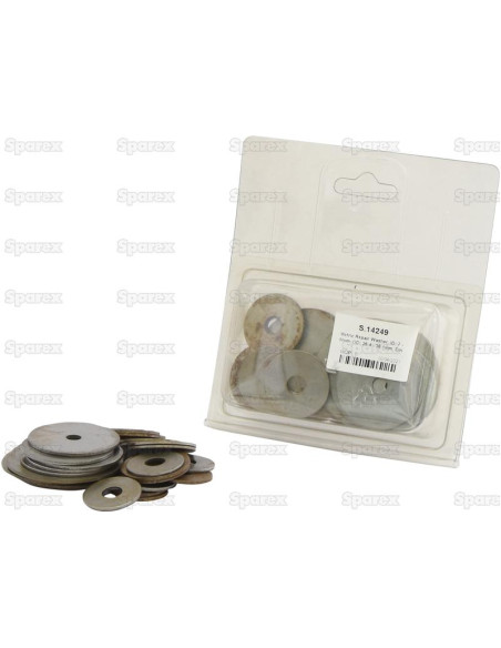 Arandelas para Reparación, D.I.: 7 - 8mm, D.E.: 25.4 - 38.1mm, Din 7973), (Blister 30 pzas.)