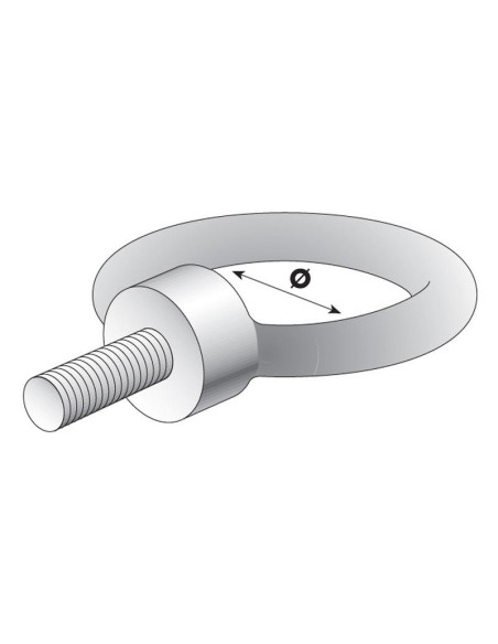 Cáncamos, Tamaño: M8 x 13mm, Ø20mm (Din 580)