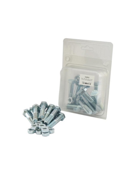 Tornillo Métrica, Tamaño: M10 x 70mm (Din 931, 934) 10 pzas. Blister