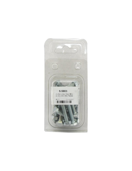 Tornillo Métrica, Tamaño: M6 x 40mm (Din 933, 934) Resistencia a la tracción: 8.8.