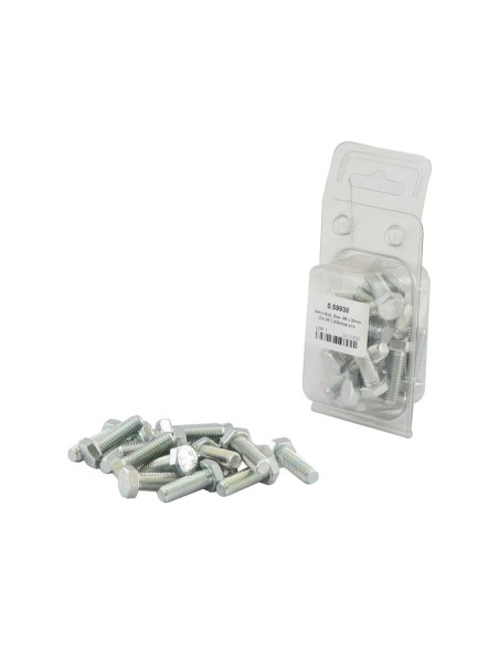 Tornillo Métrica, Tamaño: M8 x 25mm (Din 931) 20 pzas. Blister