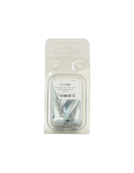 Tornillo Métrica, Tamaño: M8 x 40mm (Din 931) 10 pzas. Blister