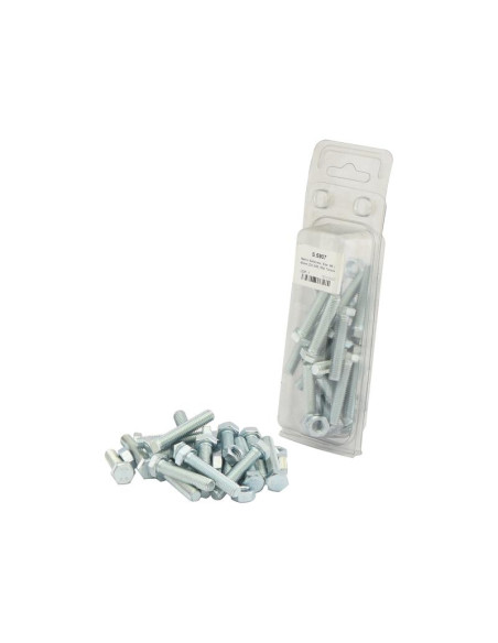 Tornillo Métrica, Tamaño: M8 x 40mm (Din 933, 934) Resistencia a la tracción: 8.8.