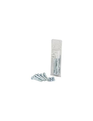 Tornillo Métrica, Tamaño: M8 x 60mm (Din 931, 934) 10 pzas. Blister