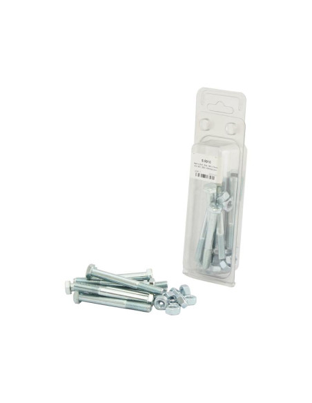 Tornillo Métrica, Tamaño: M8 x 70mm (Din 931, 934) 10 pzas. Blister