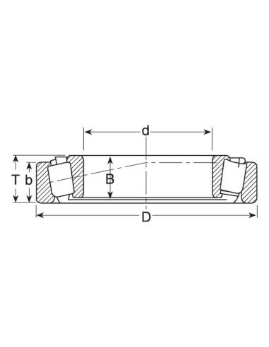 Sparex Rodamiento Rodillo (30203)
