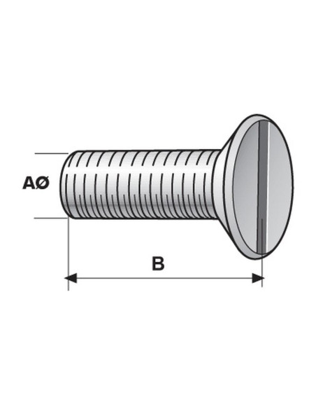 Tornillo Allen, Tamaño: M3 x 10mm (Din 963)