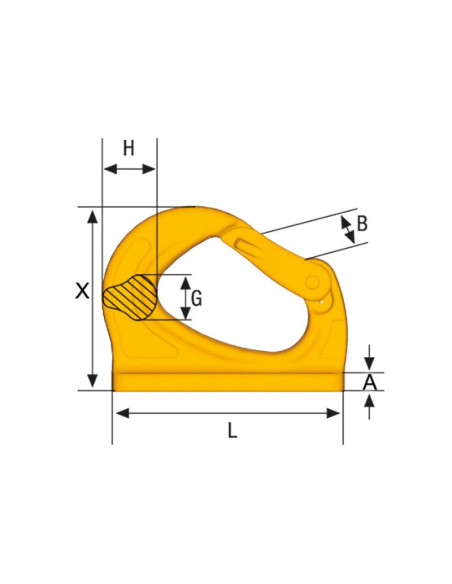 Gancho soldado UKN - SWL: 5T
