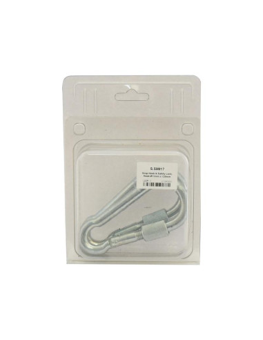 Mosqueton Cierre Seguridad, Ø gancho11mm x 120mm