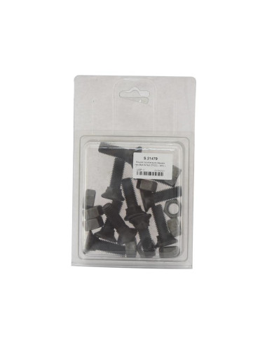 Tornillo Redondo Cuello Cuadrado - M12 x 40mm,...