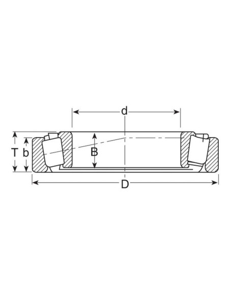 Sparex Rodamiento Rodillo (32012)
