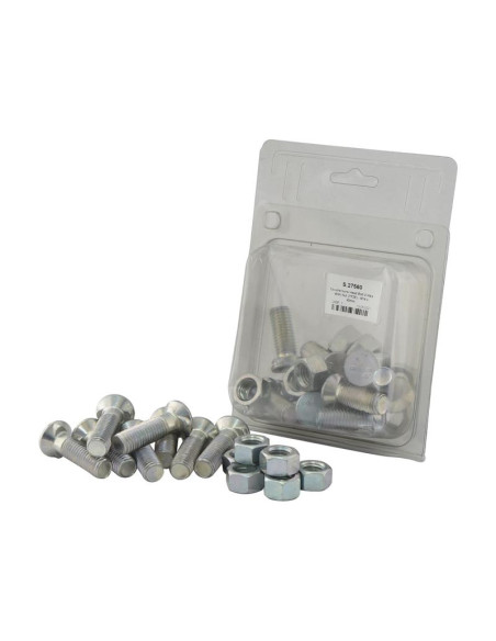 Tornillo Y Tuerca Cabeza Redonda - M14 x 40mm, Resistencia a la tracción 8.8 (10 pzas. Blister)