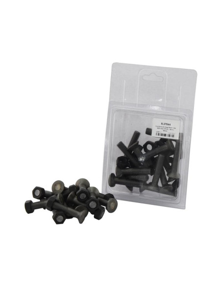 Tornillo y Tuerca con Tetón - M10 x 45mm, Resistencia a la tracción 8.8 (14 pzas. Blister)