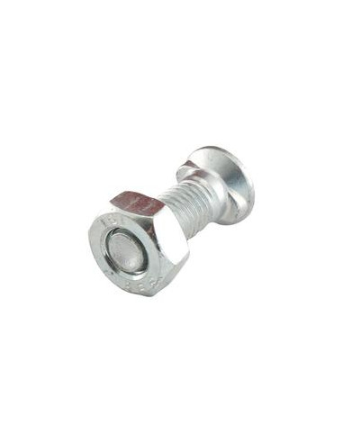 Tornillo y Tuerca con Tetón - M10 x 45mm, Resistencia a la tracción 8.8 (25 pzas. Caja)