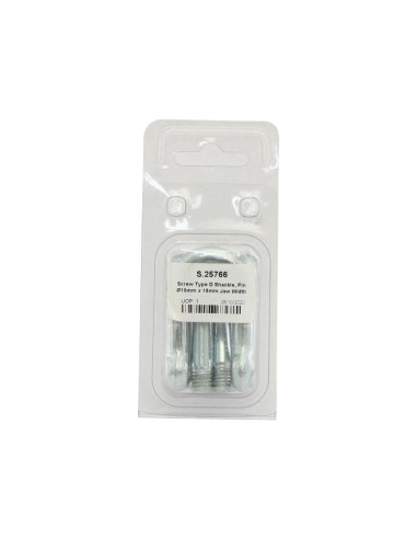 Grillete D Con Tornillo, Ø pasador10mm x 18mm...