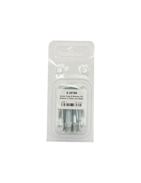 Grillete D Con Tornillo, Ø pasador10mm x 18mm Anchura de mordaza (2 pzas. Blister)