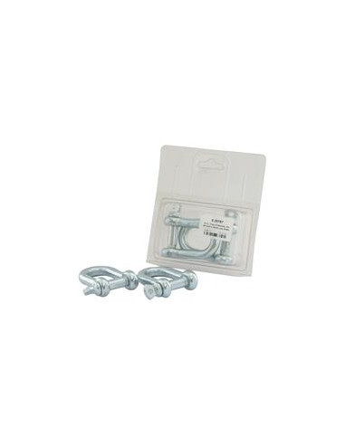 Grillete D Con Tornillo, Ø pasador11mm x 20mm Anchura de mordaza (2 pzas. Blister)