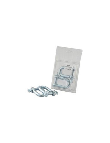 Grillete D Con Tornillo, Ø pasador12mm x 24mm Anchura de mordaza (2 pzas. Blister)