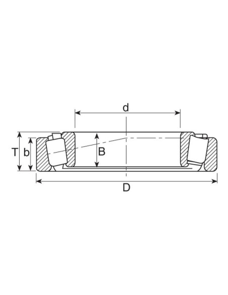Sparex Rodamiento Rodillo (32210)