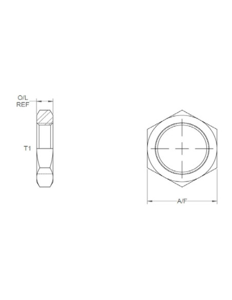 Adaptador Tuerca Autoblocante, Tamaño: 3/8'' BSP.