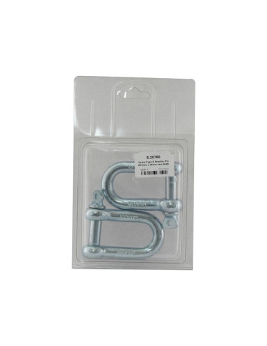 Grillete D Con Tornillo, Ø pasador12mm x 24mm...