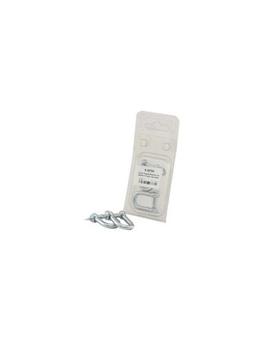 Grillete D Con Tornillo, Ø pasador6mm x 12mm Anchura de mordaza (2 pzas. Blister)