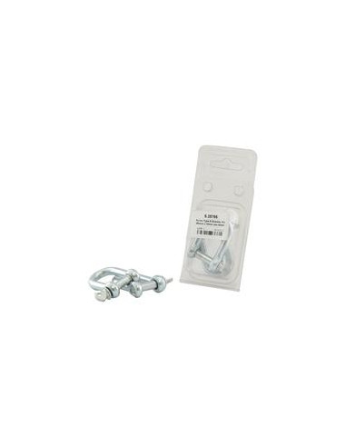Grillete D Con Tornillo, Ø pasador8mm x 16mm Anchura de mordaza (2 pzas. Blister)