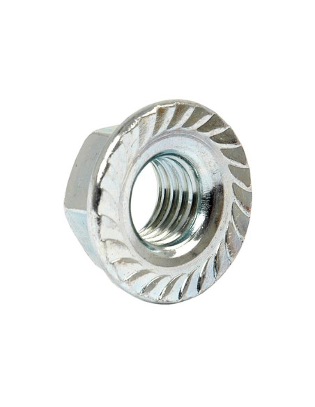 Tuerca Estriada Métrica, Tamaño: M6 x 1.00mm (Din 6923) Metric Coarse
