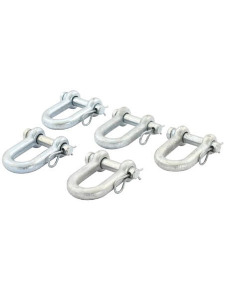 Grillete D, Ø pasador13mm, Anchura de mordaza: 25.4mm