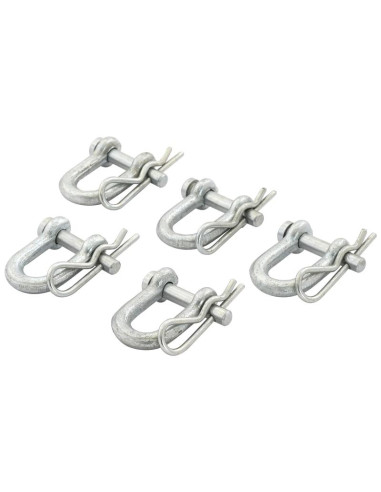 Grillete D, Ø pasador6mm, Anchura de mordaza: 13mm