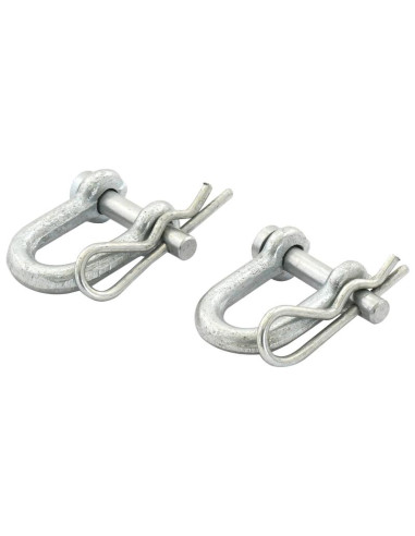 Grillete D, Ø pasador6mm, Anchura de mordaza: 13mm