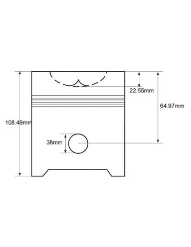 Conjunto de pistón y arandela