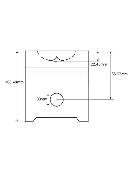 Conjunto de pistón y arandela