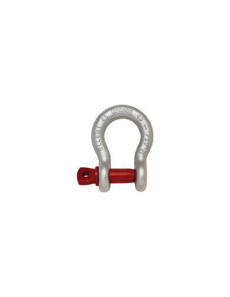 Grillete de anclaje con pasador de tornillo G209 - SWL: 1/3T, Tamaño: 3/16'' (5 pzas.)