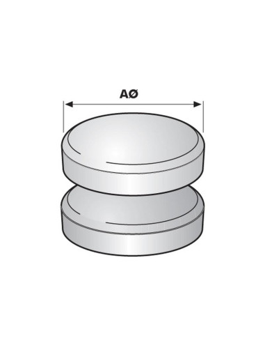 Tapa Expansión - 3/4'' (Cup Tipo - Acero Templado)