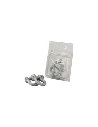 Grillete Lira Con Tornillo, Ø pasador16mm, Tamaño: 13mm (2 pzas. Blister)