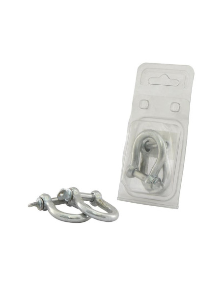 Grillete Lira Con Tornillo, Ø pasador8mm, Tamaño: 8mm (2 pzas. Blister)