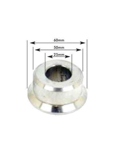 Casquillo Para Enganche 25 x 50 x 60mm