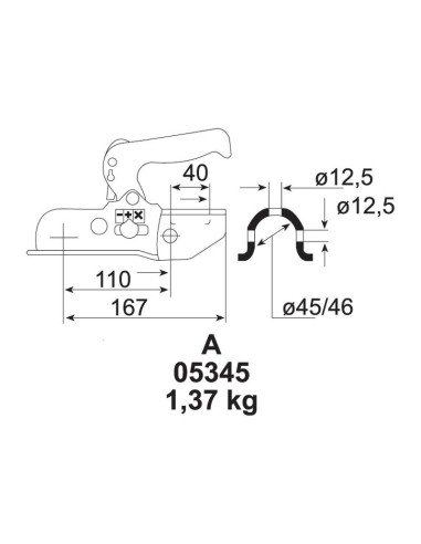 ENGANCHE REMOLQUE REFORZADO