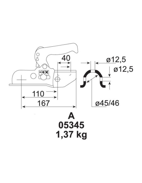ENGANCHE REMOLQUE REFORZADO