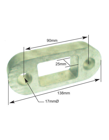 Espaciador Enganche Remolque 1''