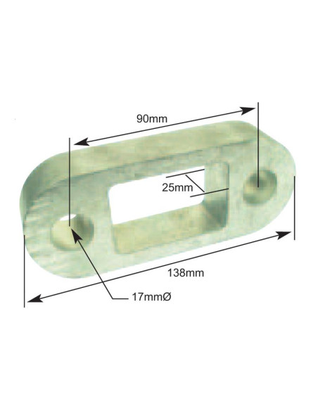 Espaciador Enganche Remolque 1''