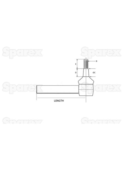 Rótula, Longitud: 420mm