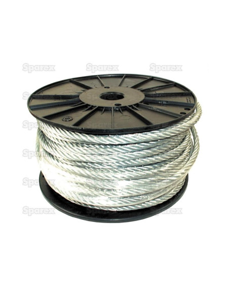 Cable Acero - Acero Inoxidable, Ø8mm x 25M