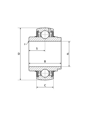 Rodamiento de árbol del eje