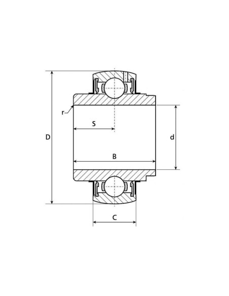 Rodamiento de árbol del eje