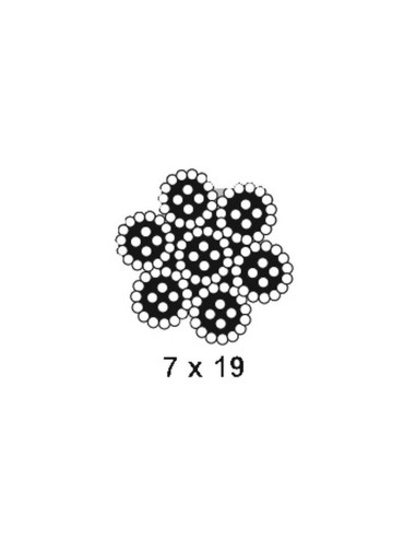 Cable Acero - Acero, Ø3mm x 200M