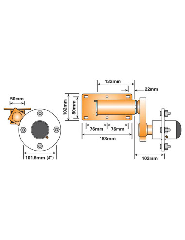 UNIDADES SUSPENSION REMOLQUE-350 KGS